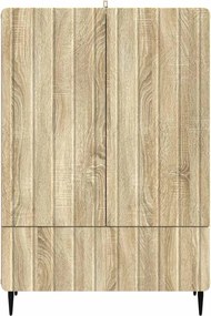 vidaXL Πλαϊνό γραφείο Sonoma Δρυς 66 x 34,5 x 97 εκ.