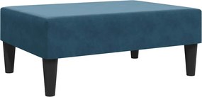 vidaXL Υποπόδιο Μπλε 77x55x31 εκ. Βελούδινο