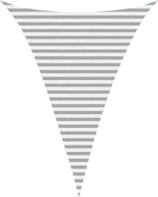 vidaXL Πανί σκιάς Ανοιχτό Γκρι και Λευκό 3 x 4 x 4 m