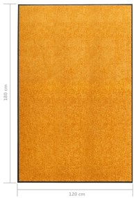Πατάκι Εισόδου Πλενόμενο Πορτοκαλί 120 x 180 εκ. - Πορτοκαλί