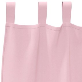 vidaXL Κουρτίνες 2 pcs Μωρουδίστικο Ροζ 260x140εκ. Πολυεστέρας