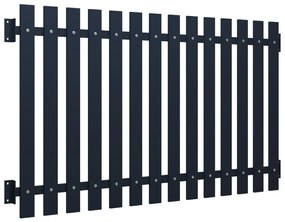 vidaXL Πάνελ Περίφραξης Ανθρακί 178x75 εκ. Ατσάλι με ηλεκτροστατική βαφή πούδρας