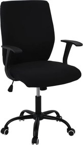 BF3900 Πολυθρόνα Γραφείου Βάση Μέταλλο Βαφή Μαύρo Ύφασμα Μαύρο   1τμχ