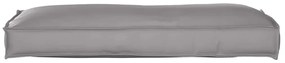 vidaXL Μαξιλάρι παλέτας για πλάτη Γκρι 120 x 40 x 12 cm Ύφασμα Oxford