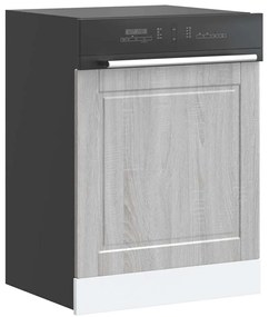 vidaXL Πίνακας πλυντηρίου πιάτων Porto Γκρι Sonoma 60x1,5x67 εκ.