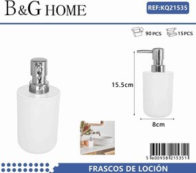 Θήκες κρεμοσάπουνου Dispenser πλαστικές - Σετ 5pcs - White - 21535