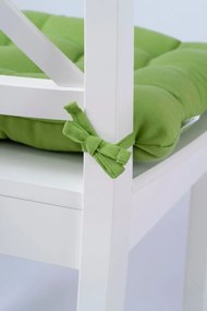 Stewehome Μαξιλάρι καρέκλας με 9 ραφές και κορδόνια δέσιμου μοβ 42x42 cm