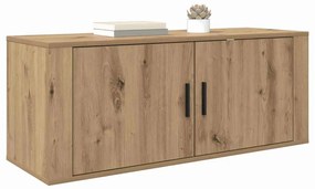 vidaXL Κρεμαστό Ντουλάπι Τηλεόρασης Artisan Oak 100 x 34,5 x 40 εκ