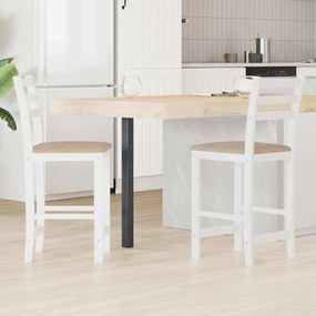 vidaXL Καρέκλες φαγητού 2 pcs Λευκό 40 x 47,5 x 99,5 εκ