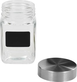 vidaXL Βάζα Αποθήκευσης 24 τεμ. 300 ml με Αυτοκόλλητο