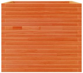 vidaXL Ζαρντινιέρα Καφέ Κεριού 80x80x68,5 εκ. από Μασίφ Ξύλο Πεύκου