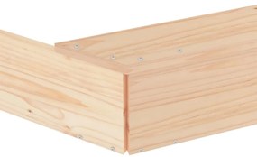 vidaXL Αμμοδόχος με Καθίσματα Οκτάγωνη από Μασίφ Ξύλο Πεύκου