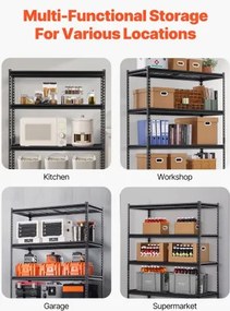 VEVOR Storage Shelves 5 Tier Adjustable Heavy Duty Garage Shelving Unit 3000 lbs