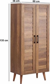 Multi Purpose Cabinet Panjur Walnut