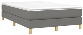 ΚΡΕΒΑΤΙ BOXSPRING ΜΕ ΣΤΡΩΜΑ ΣΚΟΥΡΟ ΓΚΡΙ 120X190 ΕΚ ΥΦΑΣΜΑΤΙΝΟ 3269665