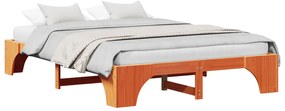 vidaXL Κρεβάτι Καφέ Ξύλο 160 x 200 cm Ανθεκτικό Μινιμαλιστικό Κρεβάτι
