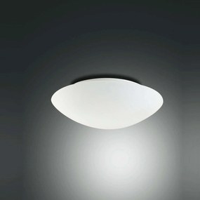 Φωτιστικό Οροφής - Πλαφονιέρα Pandora 2433-61-102 White Fabas Luce Μέταλλο,Γυαλί