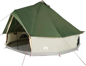 vidaXL Σκηνή Οικογενειακή Tipi 10 Ατόμων Αδιάβροχη Πράσινη