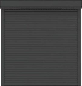 vidaXL Ρολό εισόδου Ανθρακί 130 x 140 cm Αλουμίνιο και Πολυουρεθάνη