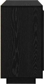 vidaXL Πλαϊνό γραφείο Μαύρη Οξυά 80 x 40 x 75 εκ. Επεξεργασμένο ξύλο