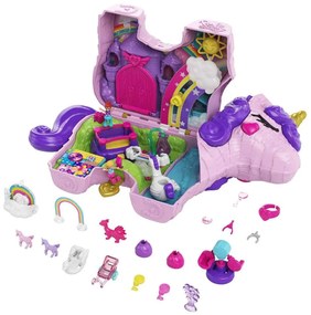 Παιχνίδι Μινιατούρα Μονόκερος Πινιάτα Έκπληξη Σετ Polly Pocket GVL88 Purple-Pink Mattel