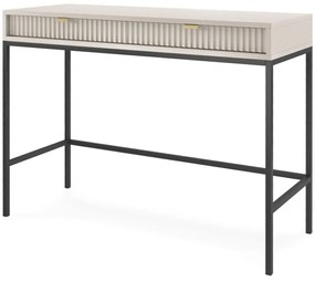 Κονσόλα Nova 12_Kz_b 103,5x50x77,6cm White Kazmir-Anthracite Μελαμίνη,Μέταλλο