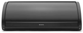 Brabantia 646885 Ψωμιέρα με Καπάκι Μεταλλική Matt Black 44.5x26.2x17.3cm