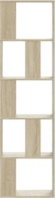 vidaXL Βιβλιοθήκη 5Επιπέδων Sonoma Δρυς 45x23,5x162,5εκ. Επεξεργ. Ξύλο