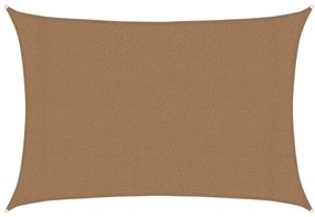 vidaXL Πανί Σκίασης Taupe 3 x 4 μ. από HDPE 160 γρ./μ²