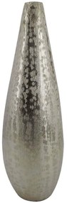 Βάζο Drop 019141 15x15x46cm Silver Αλουμίνιο