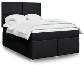 ΚΡΕΒΑΤΙ BOXSPRING ΜΕ ΣΤΡΩΜΑ ΜΑΥΡΟ 140X200 ΕΚ. ΥΦΑΣΜΑΤΙΝΟ 3291298