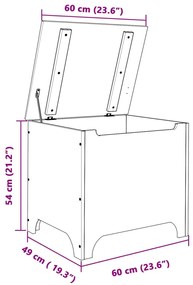 ΚΟΥΤΙ ΑΠΟΘΗΚΕΥΣΗΣ ΜΕ ΚΑΠΑΚΙ RANA ΛΕΥΚΟ 60X49X54ΕΚ. ΜΑΣΙΦ ΠΕΥΚΟ 4002336