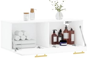 vidaXL Ντουλάπι Τοίχου Λευκό 100x36,5x35 εκ. από Επεξεργασμένο Ξύλο