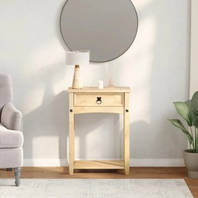 Τραπέζι Κονσόλα Corona 55x35x73 εκ. από Μασίφ Ξύλο Πεύκου - Καφέ