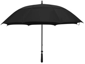 vidaXL Ομπρέλα Μαύρη 130 εκ.