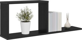 vidaXL Κρεμαστά ράφια 2 τμχ. Μαύρη Δρυς 80 x 15 x 30 εκ