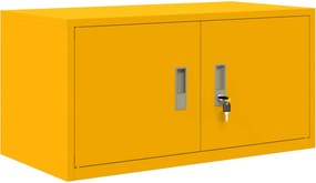 vidaXL Ντουλάπι αποθήκευσης Χαμομηλί κίτρινο 80 x 40 x 40 cm Ατσάλι