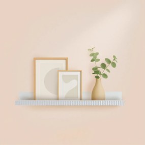 Ράφι τοίχου Homea 59x11.5x5.9cm - Λευκό
