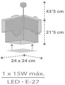 Φωτιστικό οροφής Ango Happy Jungle