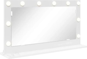 vidaXL Καθρέφτης τουαλέτας Ορθογώνιος Λευκό 80 x 45 x 18 εκ.