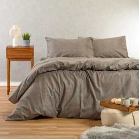 Σετ Σεντόνια Φανελένια Μονά 170x260εκ. Keshia Grey Winter Line Melinen 20004999
