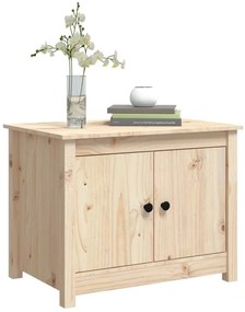 vidaXL Τραπεζάκι Σαλονιού Γκρι 71x49x55 εκ. από Μασίφ Ξύλο Πεύκου