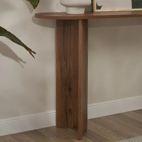 Κονσόλα Sira Megapap χρώμα καρυδί 150x35x75εκ.