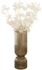 Βάζο Safir 329SBL1108 10x30x10cm Fume Aberto Design Γυαλί