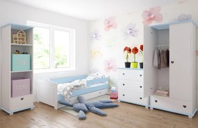 Ντουλάπα  2φυλλη   Bellisimo White + Blue  83x48x183cm  BC30044  BabyCute