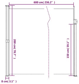 ΣΚΙΑΣΤΡΟ ΠΛΑΪΝΟ ΣΥΡΟΜΕΝΟ ΜΑΥΡΟ 200 X 600 ΕΚ. 4004549