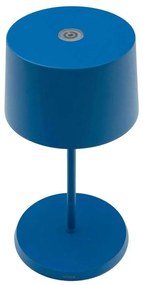 Φωτιστικό Επιτραπέζιο Επαναφορτιζόμενο Olivia Mini LD0860K3 Φ11x22cm Led 2,2W Blue Zafferano