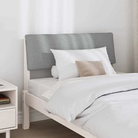vidaXL Ταπετσαρισμένο κεφαλάρι Ανοιχτό γκρι 100 cm
