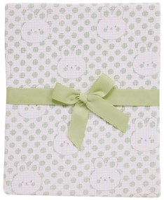 Κουβέρτα Βρεφική Πικέ 4962 Mint Das Home Cuddle 75x100cm 100% Βαμβάκι