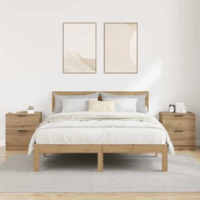 vidaXL Κομοδίνο 2 pcs artisan δρυς 45 x 39 x 50 εκ. Επεξεργασμένο ξύλο